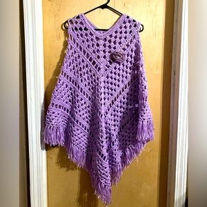 PONCHO Cape Crochet made by hand.